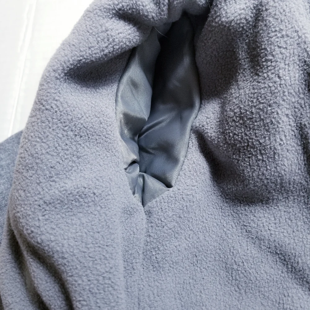 OLD NAVY BABY BOY GRAY COAT WITH HOOD SIZE 3 TO 6 MONTHS