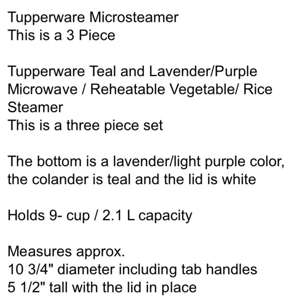 Tupperware good