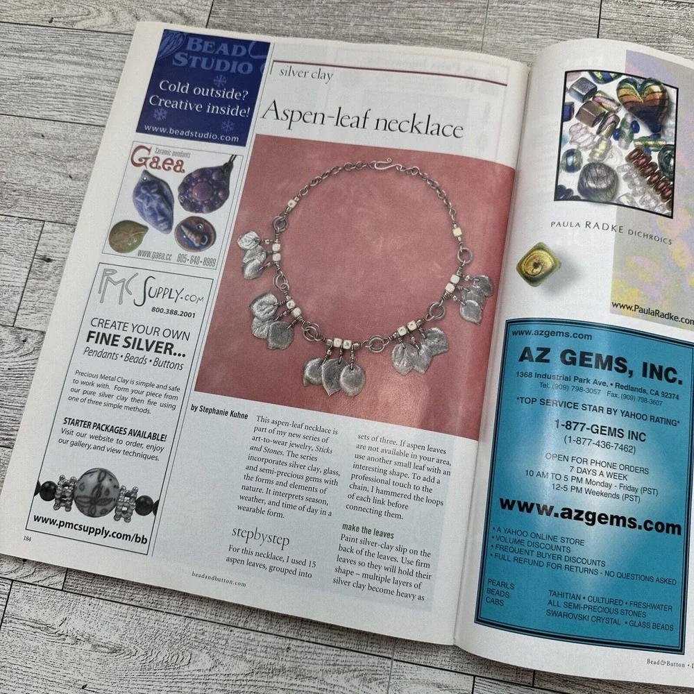 Magazine bead button