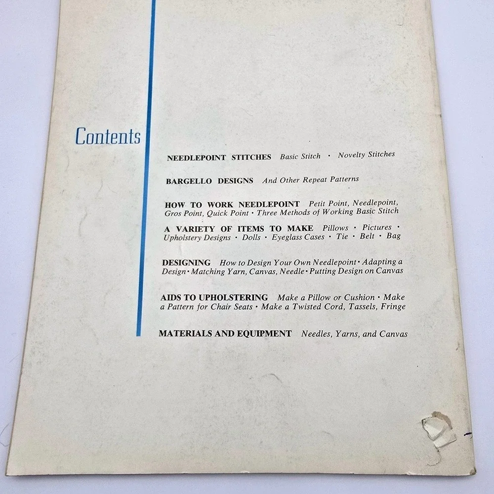 Vtg 1971 McCall's Needlepoint Book 2 Instructions & Patterns for Beginners‎