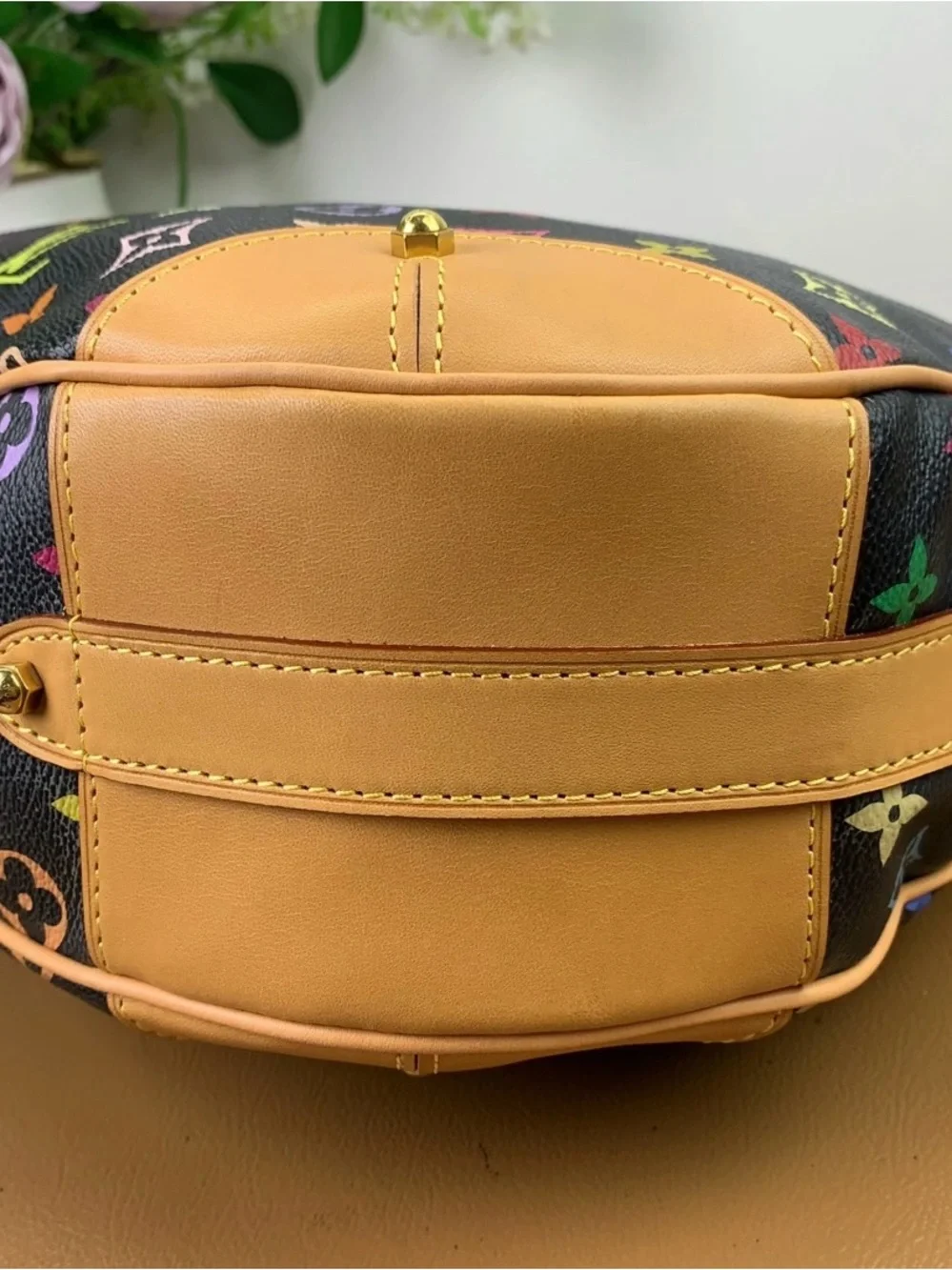 Auth Louis Vuitton Monogram Multicolor Greta Shoulder Bag Excellent Condition