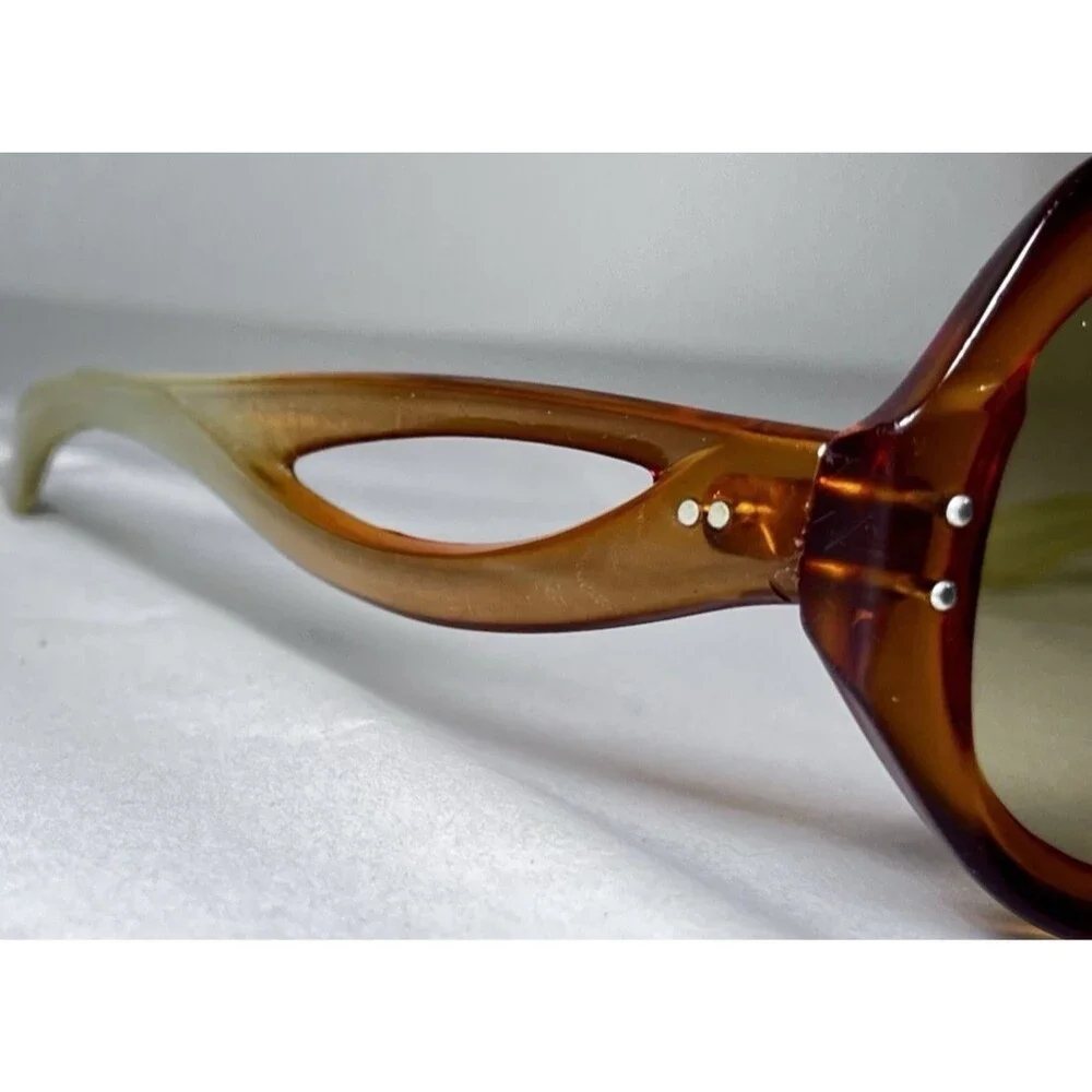Vintage Ted Lapidus Paris Sunglasses Oversized 1970s Fames Made in France Iconic