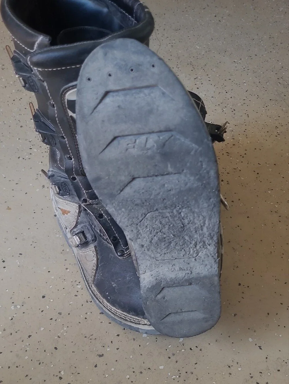 Fly  Black and Gray Men's Boots