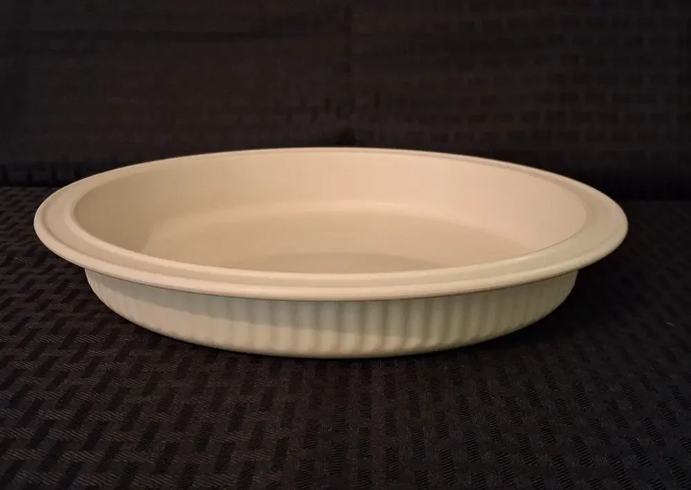 Vintage Tupperware Ultra 21 Ovenware 9” Ribbed Pie Quiche Pan 1766-4 No Lid