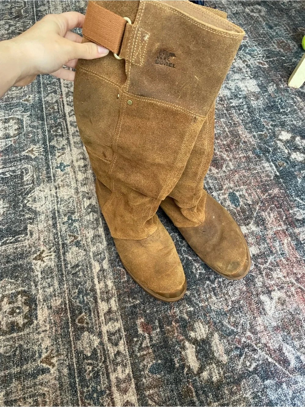 Sorel brown suede