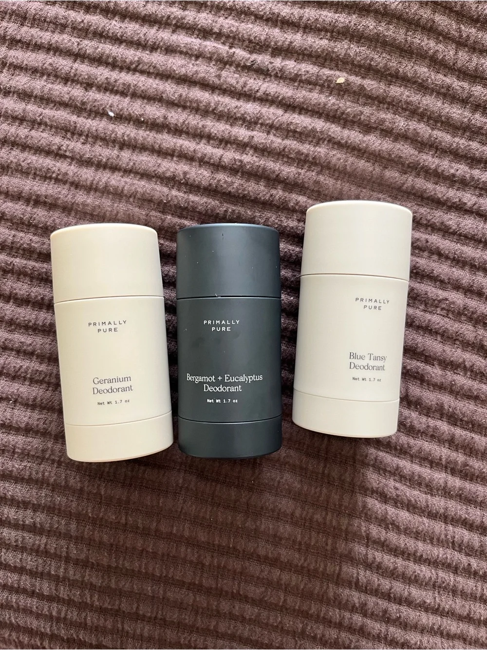 Primally pure deodorant trio