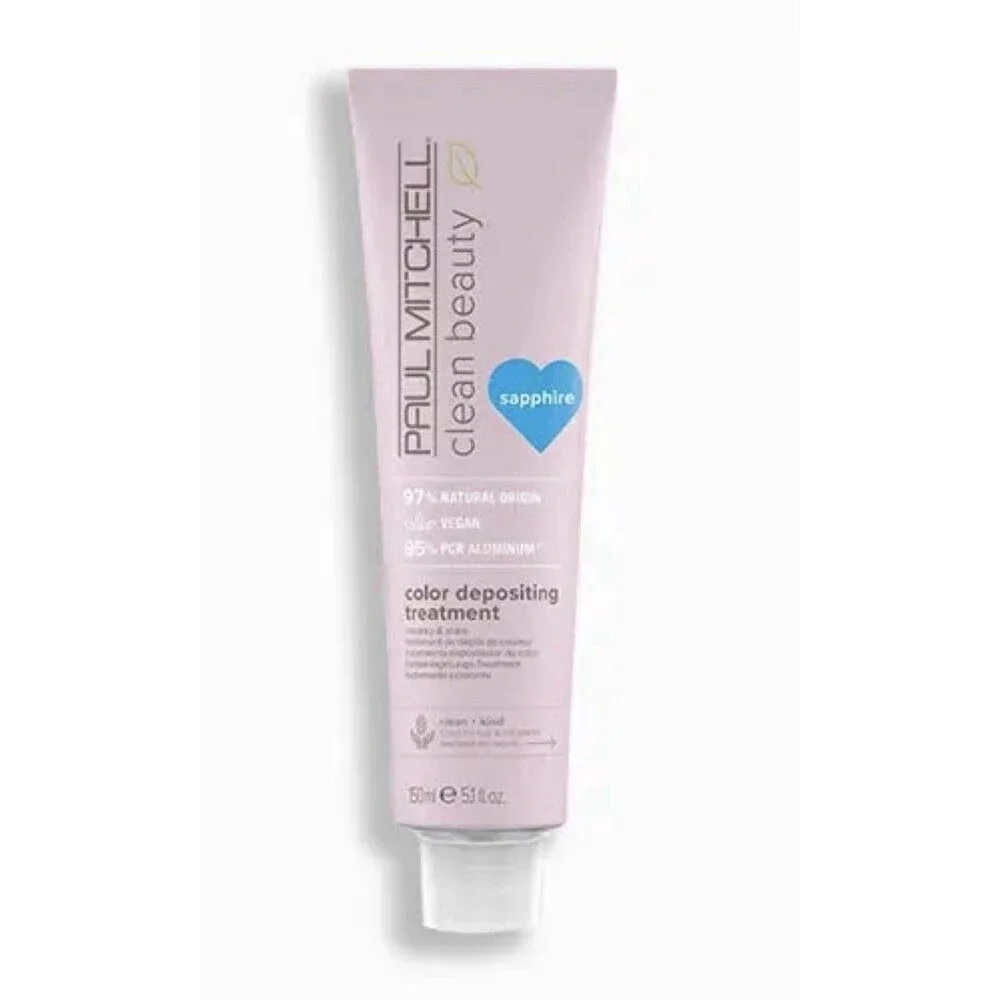 Paul Mitchell Clean Beauty Color Depositing Treatment 5.1 oz Sapphire Blue
