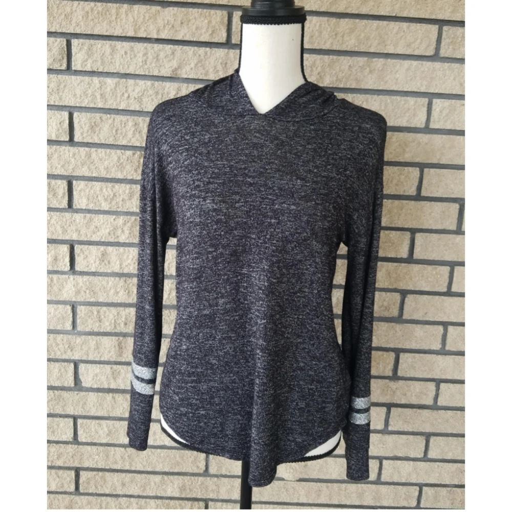 Justice Pullover Hoodie Sweater Gray Size 16