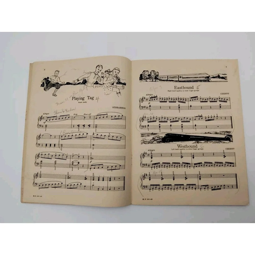 Children's‎ Piano Book Technic is Fun Book Two Hirschberg 1943 📸SEE PICS📸