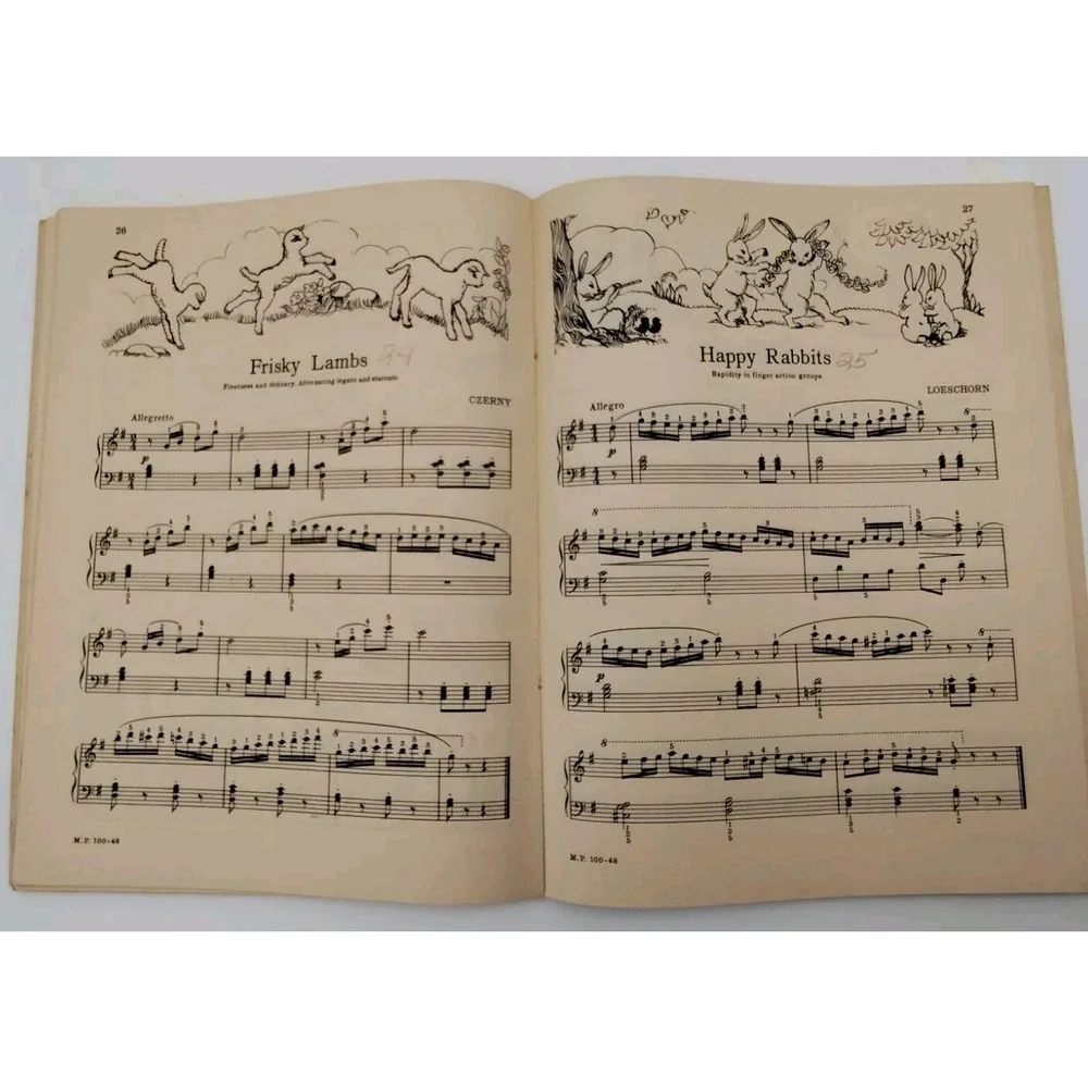 Children's‎ Piano Book Technic is Fun Book Two Hirschberg 1943 📸SEE PICS📸
