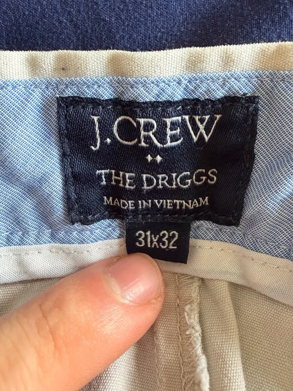 J. Crew Light Stone Beige Chino Pants