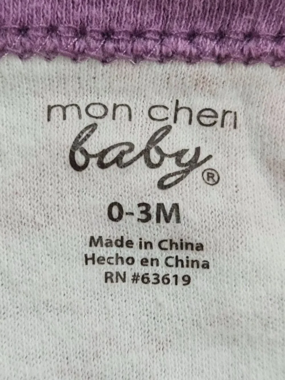 Mon Cheri pink baby trim