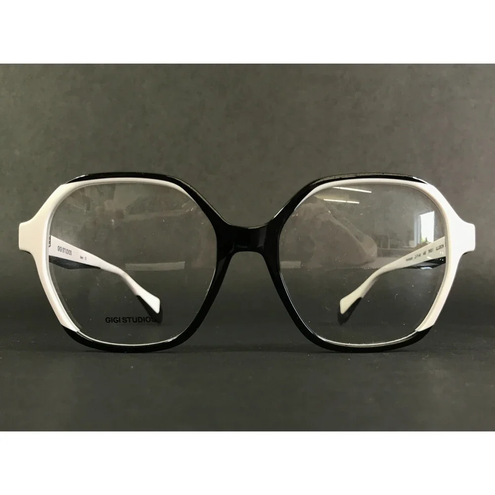 Gigi Studios Eyeglasses Frames ILLUSION 1458 6880/1 Black White Fade 53-17-140