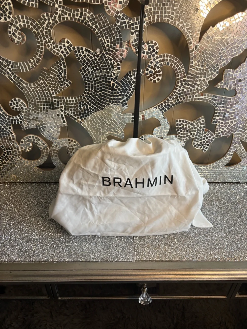 ⭐️Brahmin‎ Satchel in Black and Cream