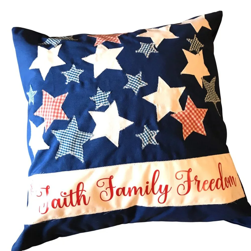 Handmade patchwork patriotic