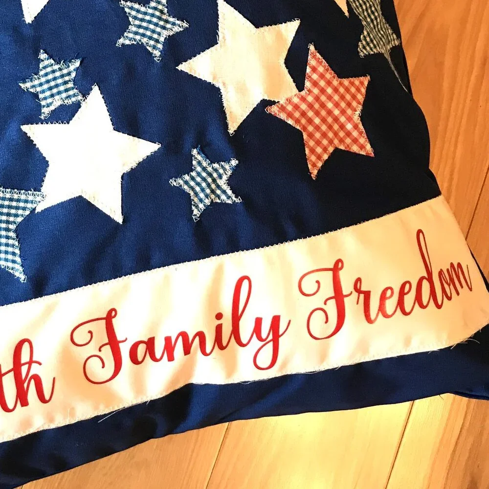Handmade patchwork patriotic