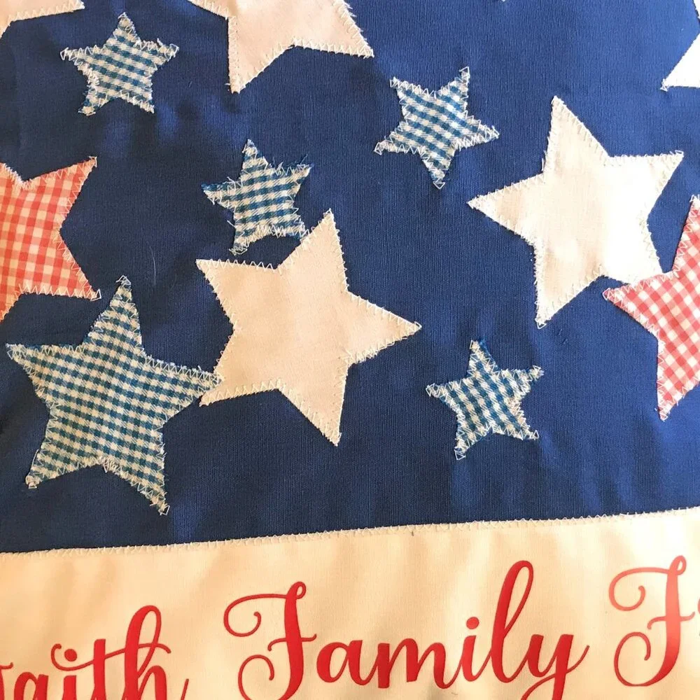 Handmade patchwork patriotic
