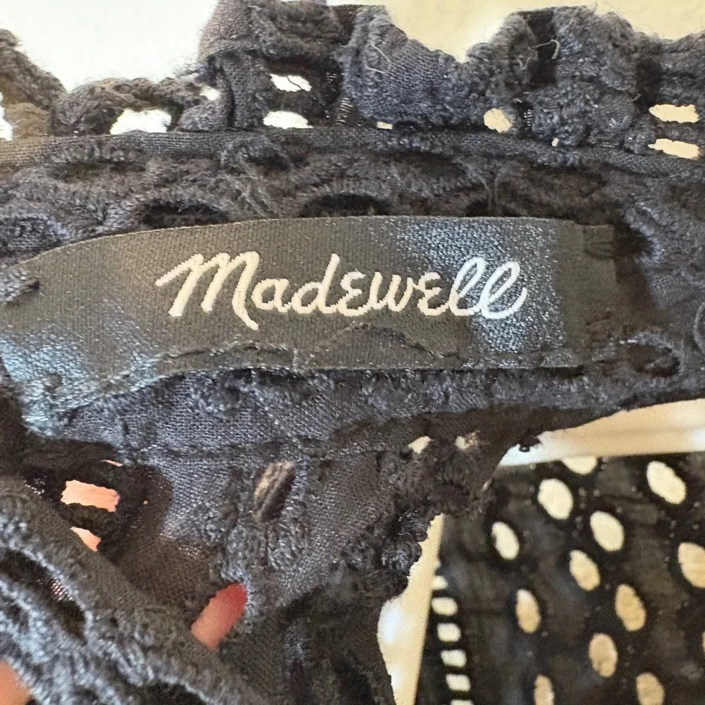 Madewell black eyelet