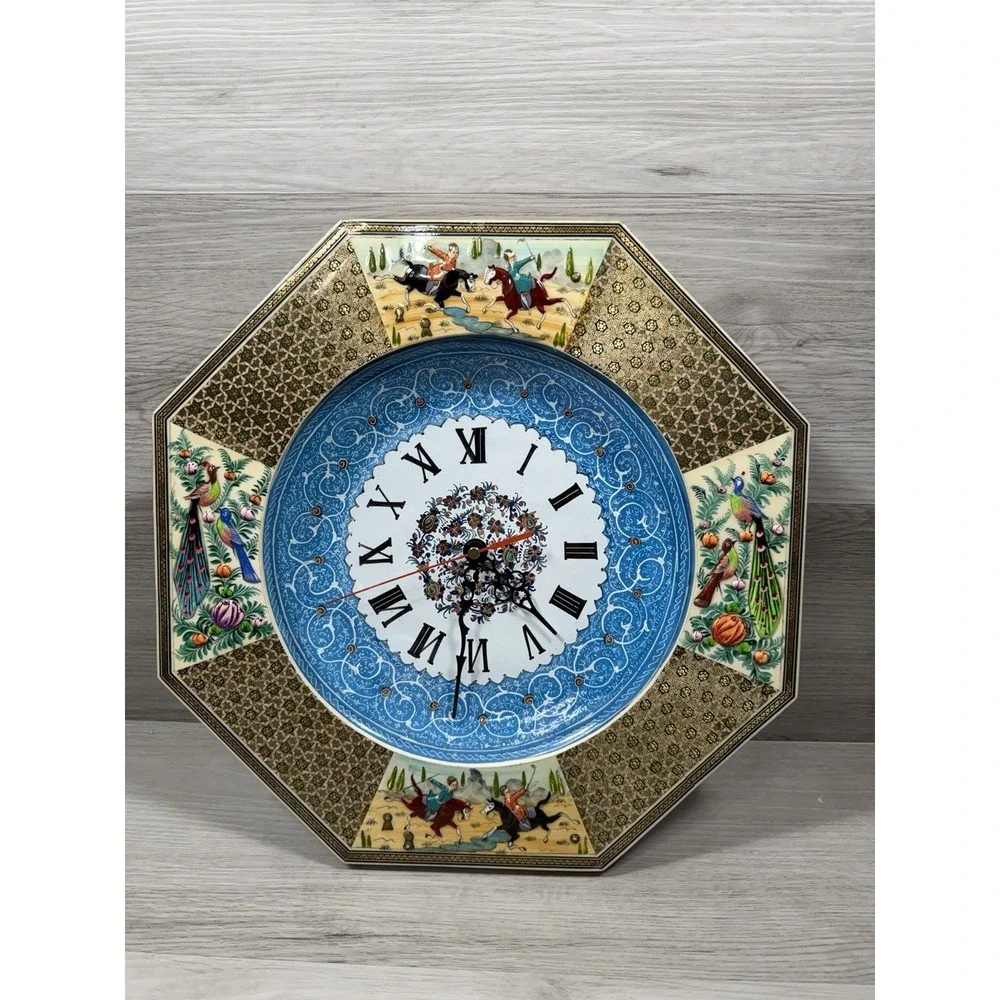 Persian Khatam Minakari Wall‎ Clock 14
