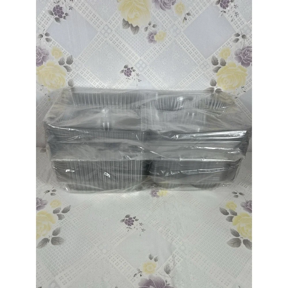 Resistant Cupcake Container  , 4-Compartment - 45 pcs Clear‎ Plastic