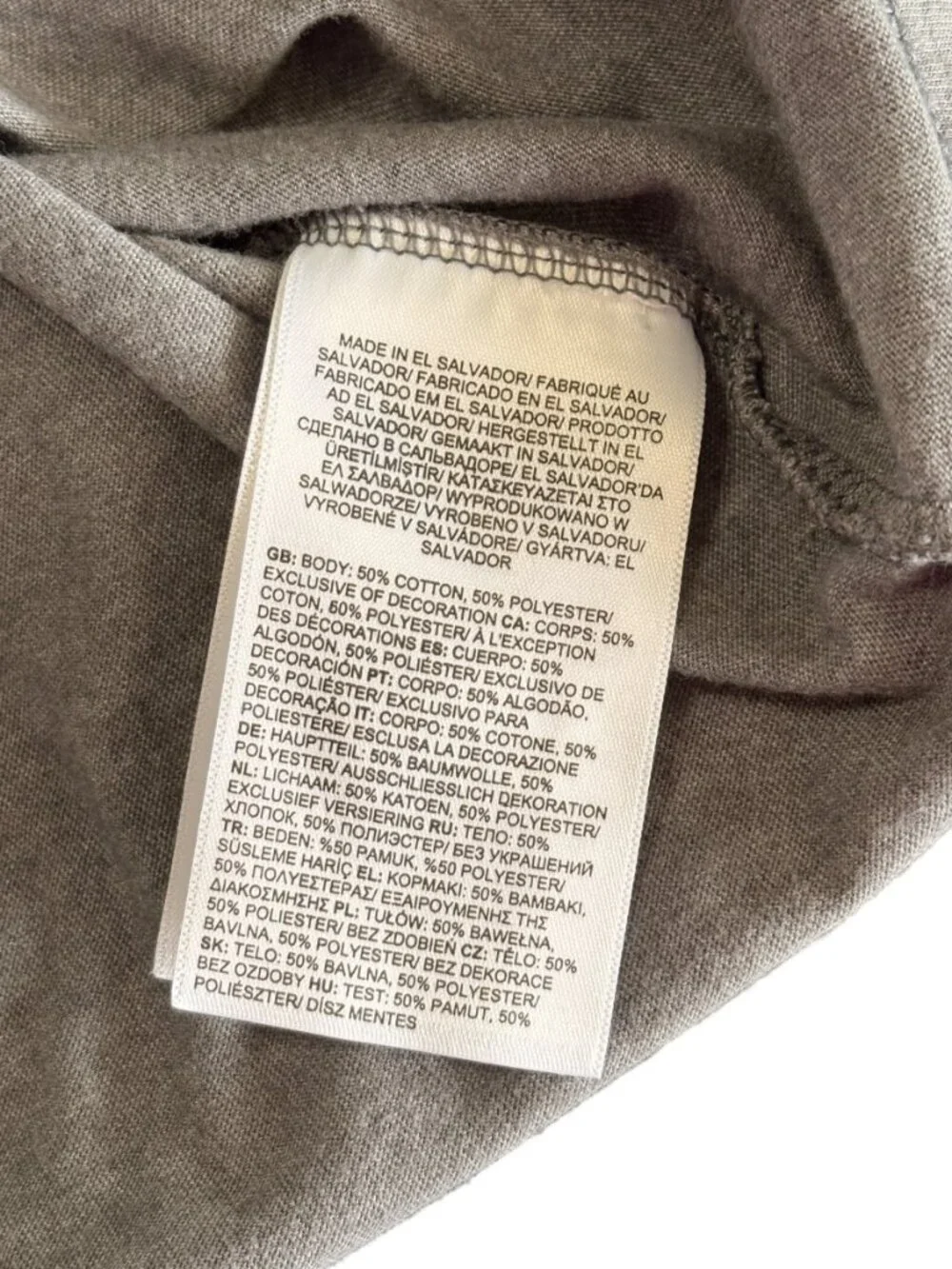 The Northface Long Sleeved Gray Box Logo Crew Neck T-Shirt Mens Small