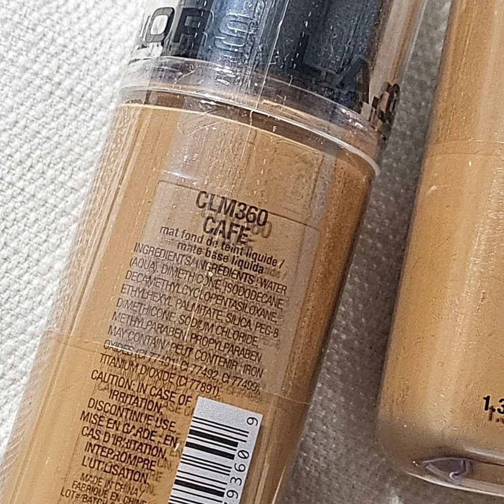 LA COLORS Truly Matte Long‎ Wearing High Pigment Foundation Cafe CLM360 4 Pack
