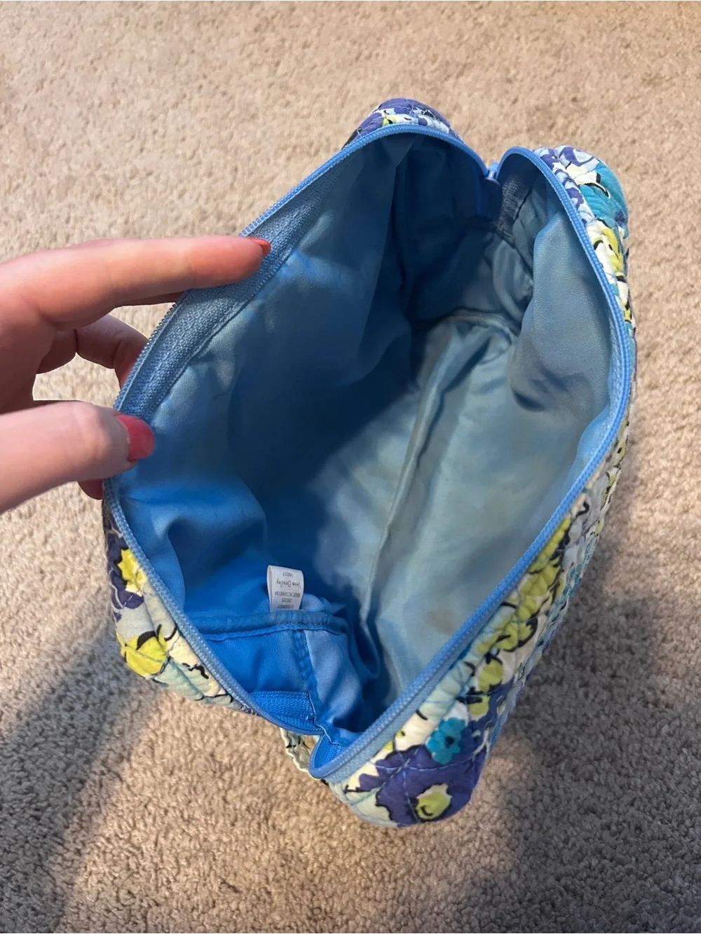 Vera Bradley quilted cosmetic