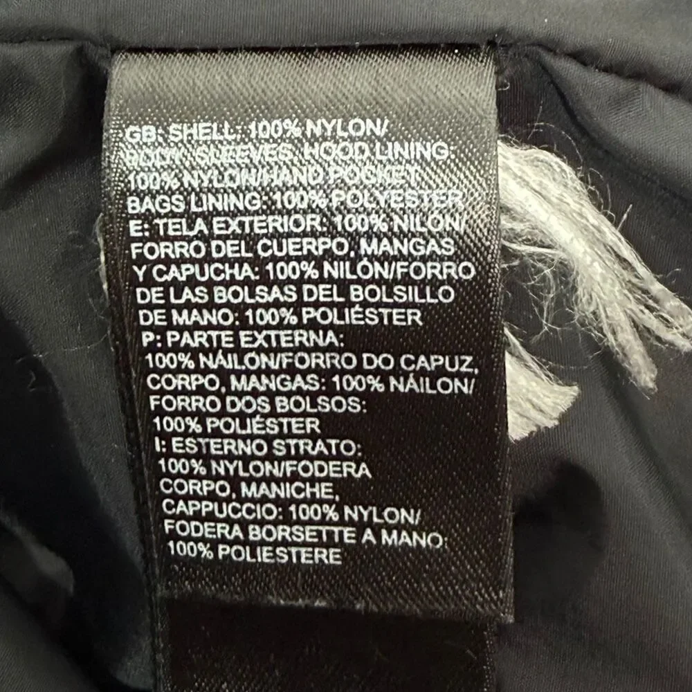 The North Face Quest Rain Wind Black Jacket Adjustable Zip Up Men’s US Size L