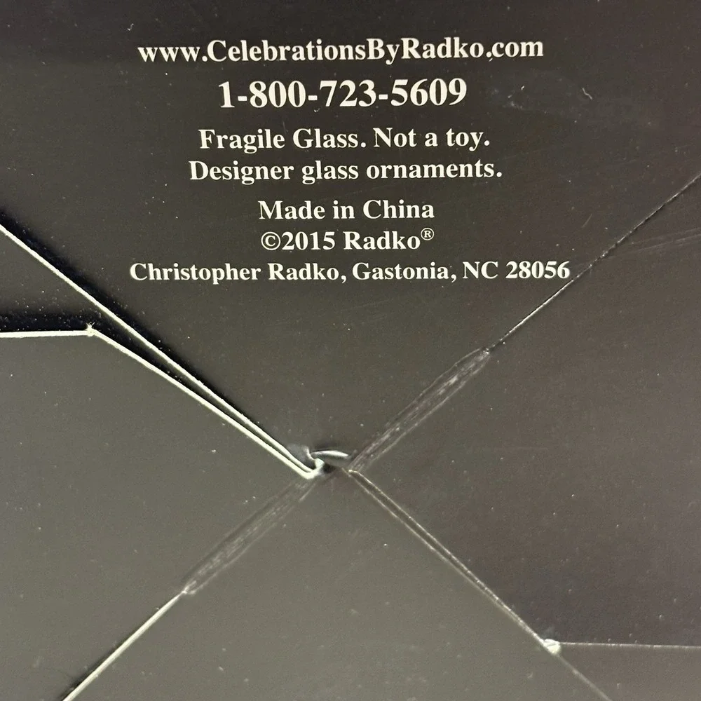 Christopher Radko ornament new