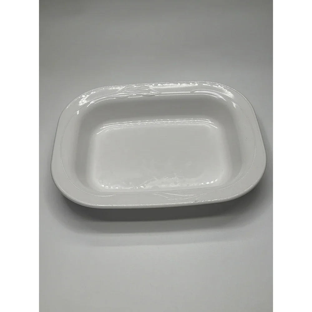 CorningWare L-15 Rectangular Baking Dish Oven‎ Microwave Freezer White