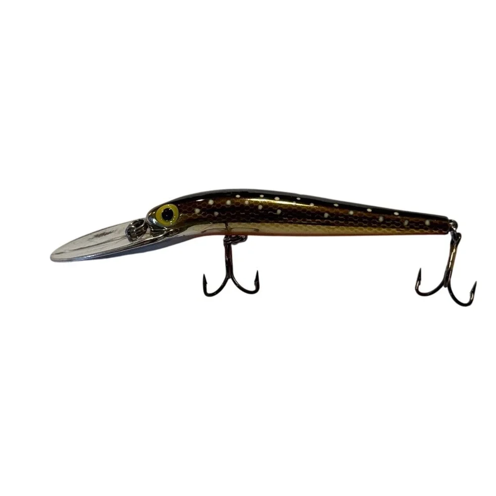 Storm Deep Jr ThunderStick Fishing Lure Gold Orange Scale Pattern 4.5 Inch