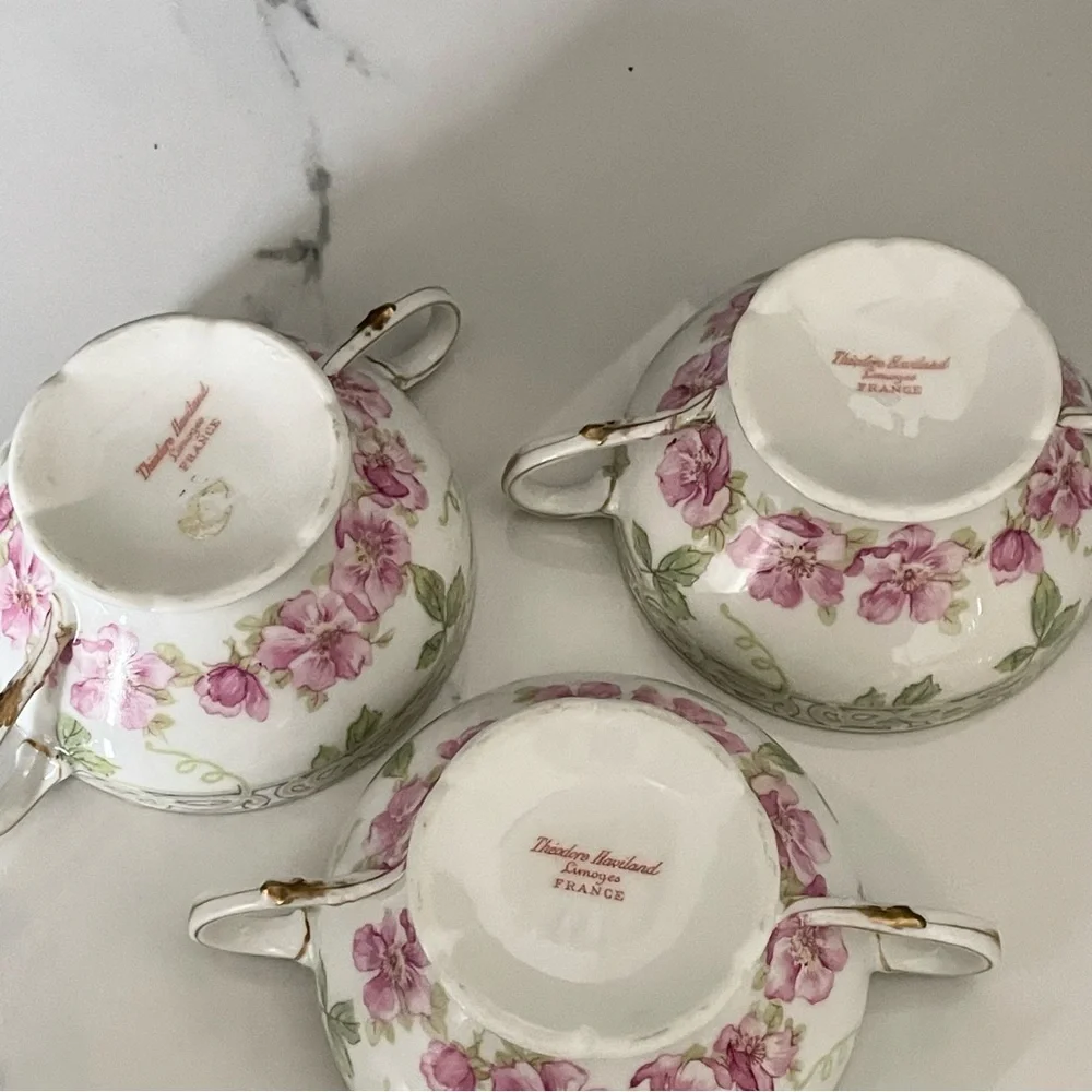 Limoges set pink