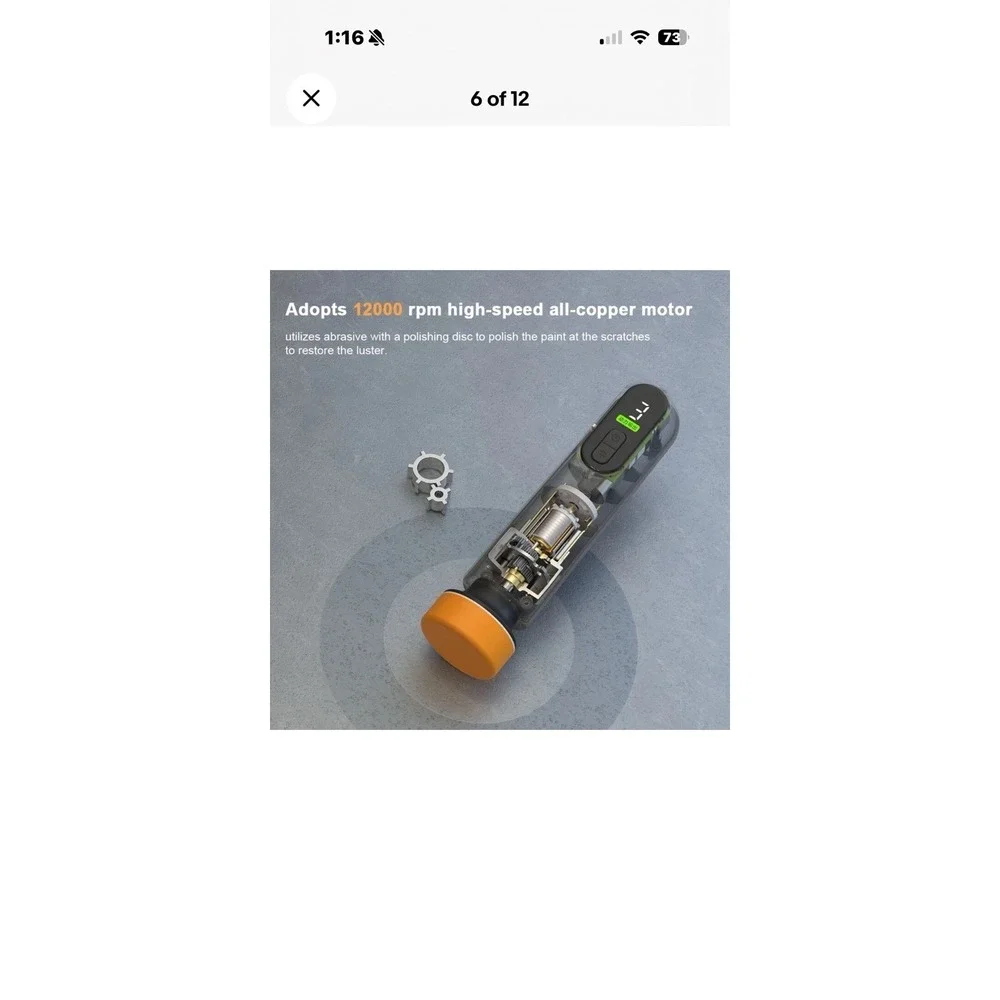 Cordless Car Buffer Polisher Portable Polishing Waxer Machine Car Scratch Repair