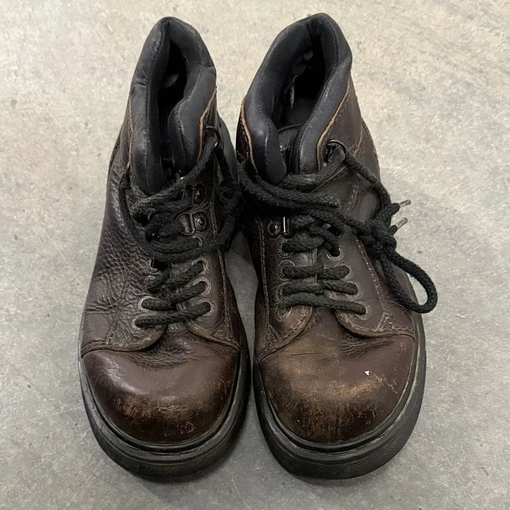 Dr. Martens Dark Brown Leather Boots