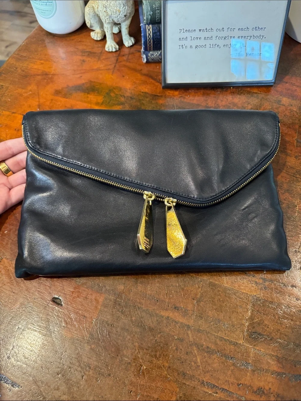 henri bendel polished black