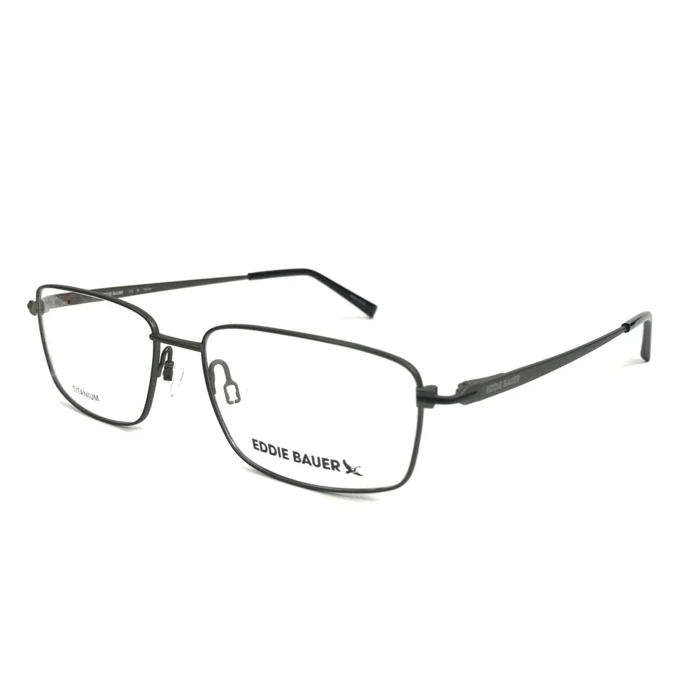 Eddie Bauer Eyeglasses Frames EB32087 GN Green Full Rim Titanium 57-17-150