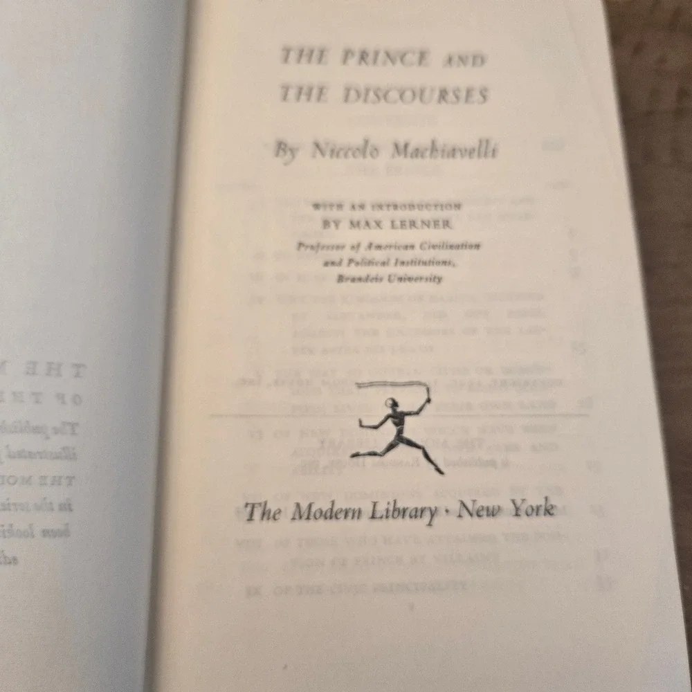 Modern Library niccolo machiavelli