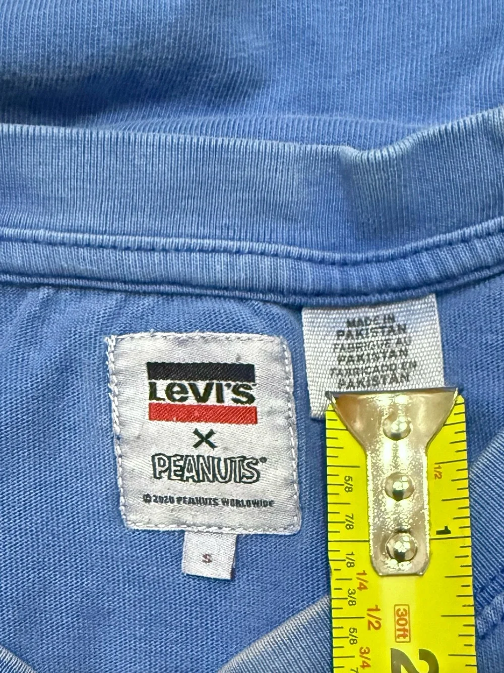 Levis used discoloration