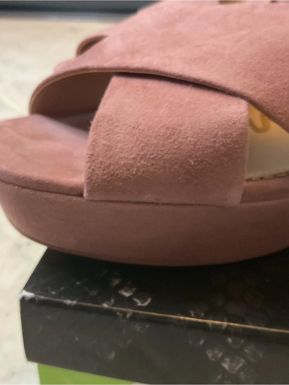 Sam Edelman Jayne Platform Sandal - Dusty Rose 11M suede NIB