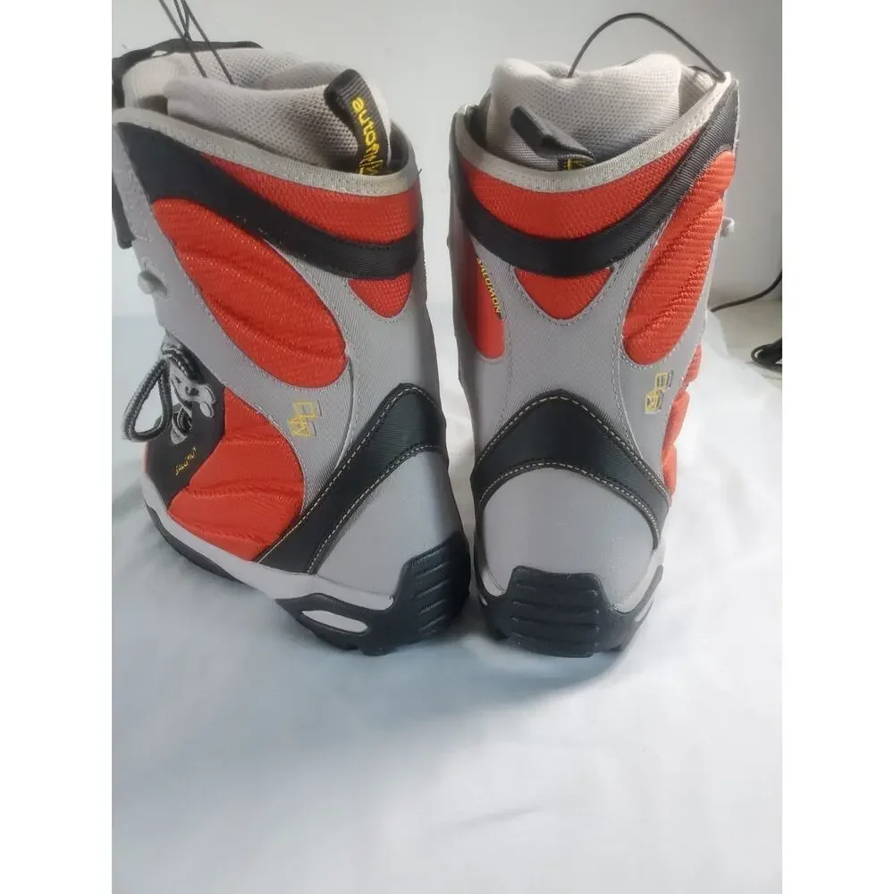 Salomon Ivy Auto Fit Snowboarding Boots Red Gray Black Women's Size 4.5