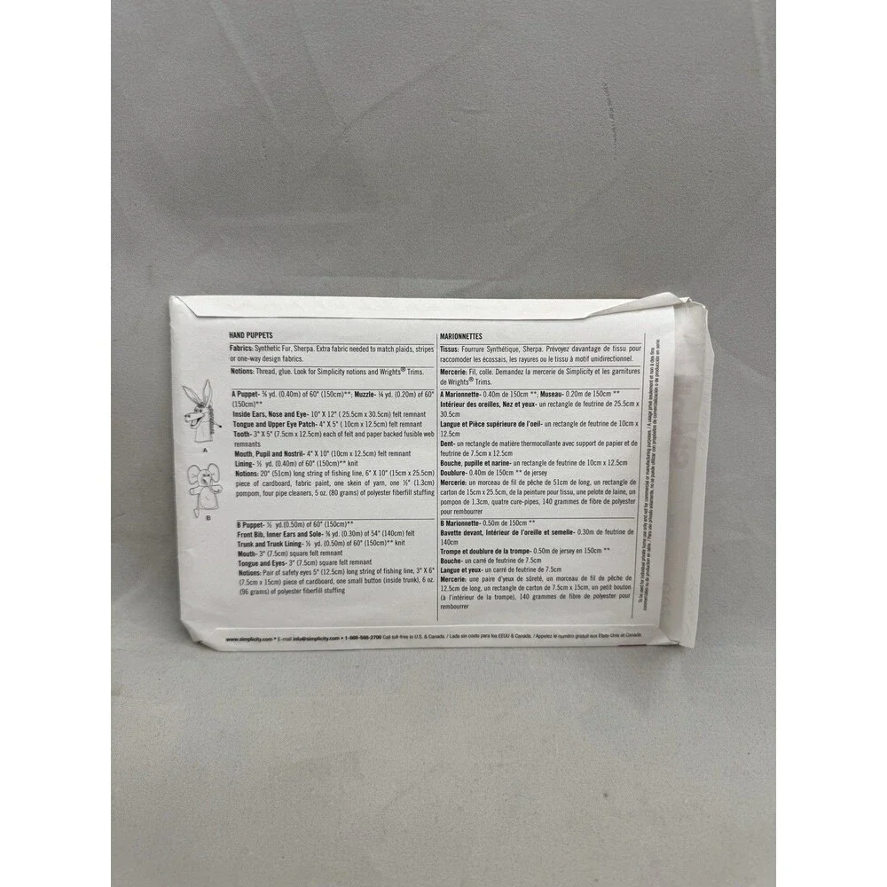 Simplicity sewing pattern