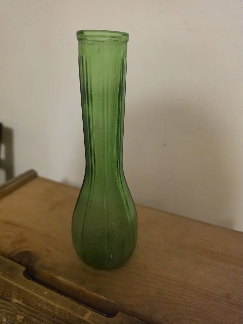 Green Glass Bud Vase - Home Accents