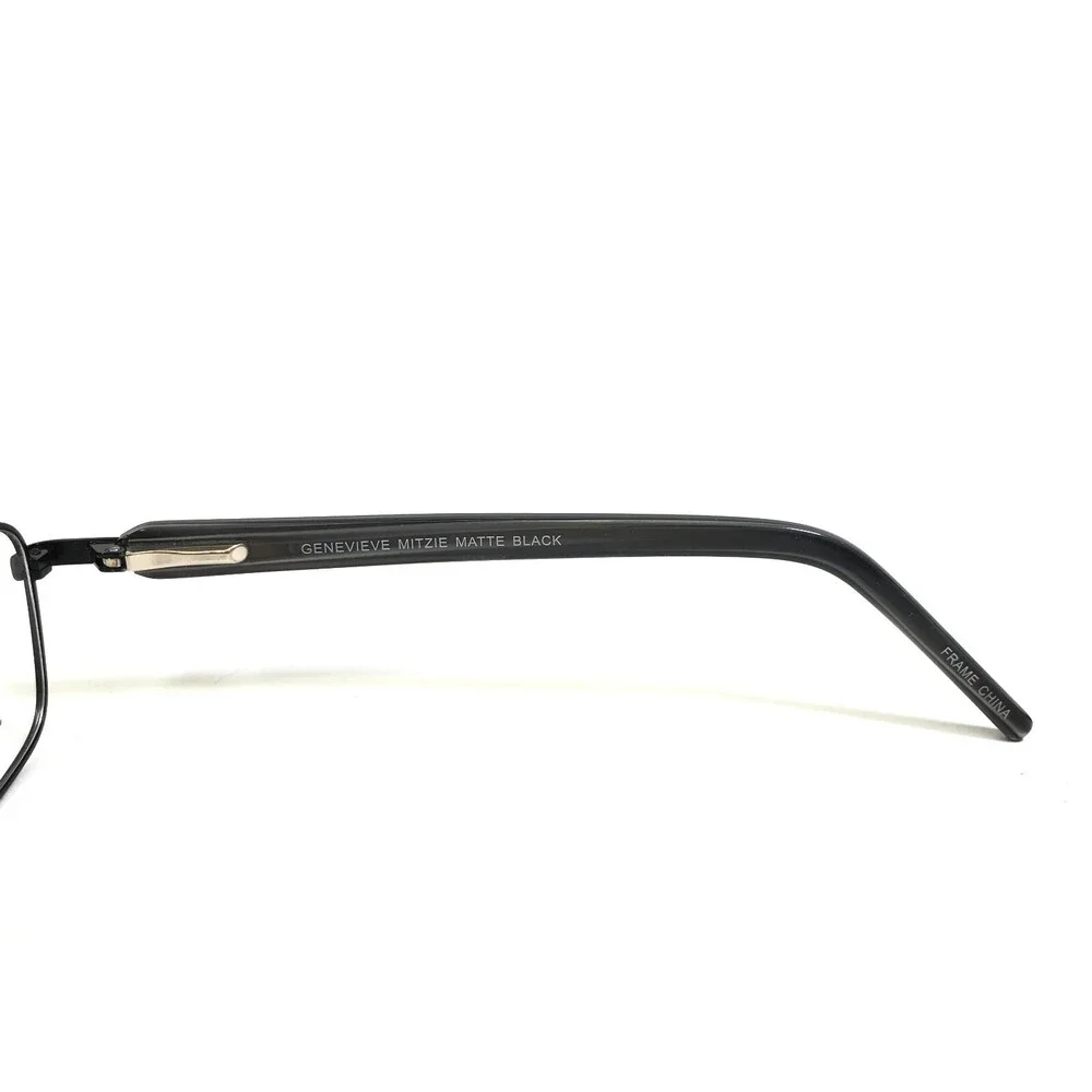Genevieve Eyeglasses Frames MITZIE MATTE BLACK Rectangular Full Rim 51-18-135