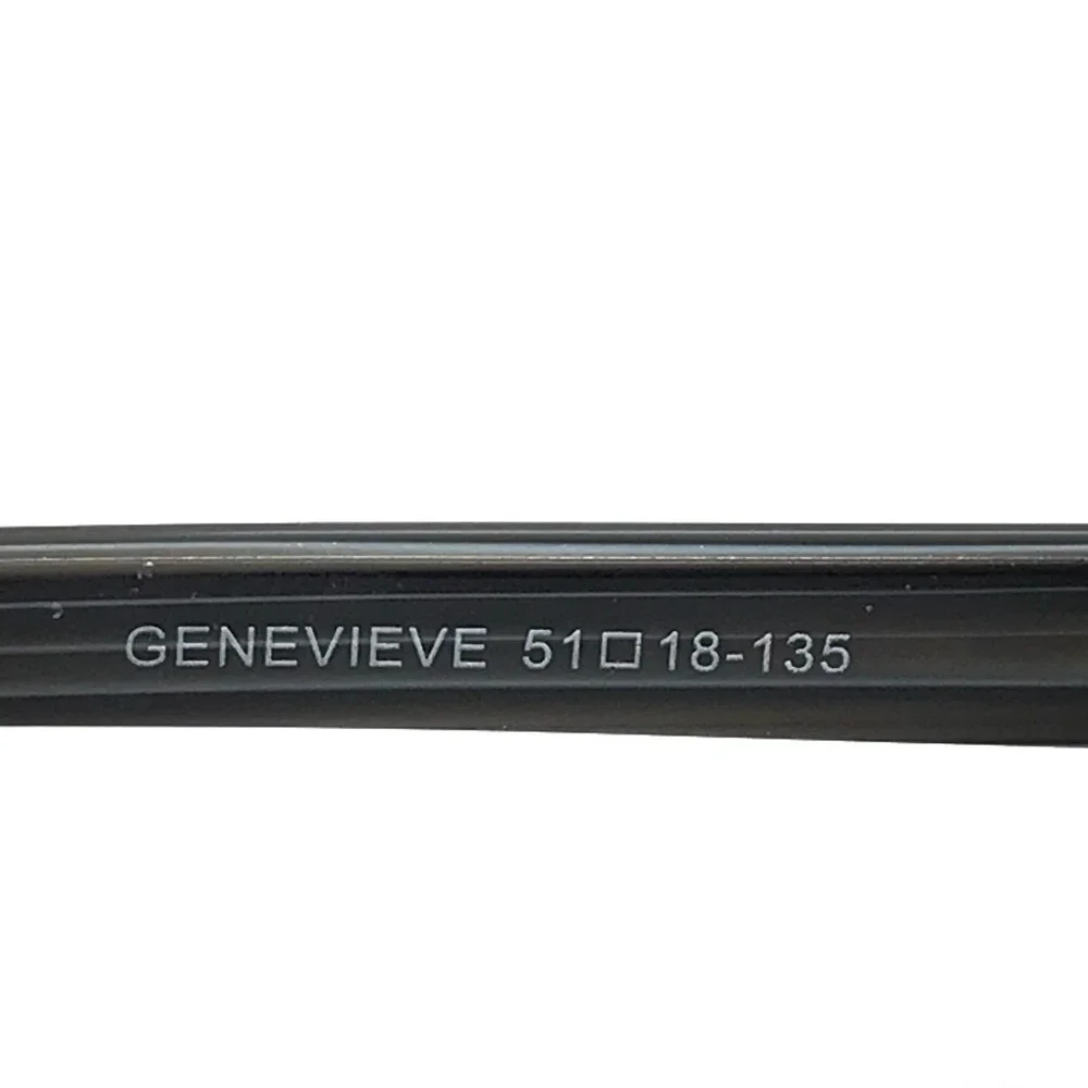 Genevieve Eyeglasses Frames MITZIE MATTE BLACK Rectangular Full Rim 51-18-135