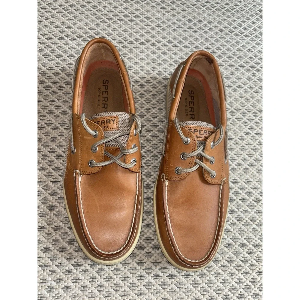 Sperry Topsider Men's 11.5 Billfish 3 Eye Boat Loafers Leather Shoes Preppy New