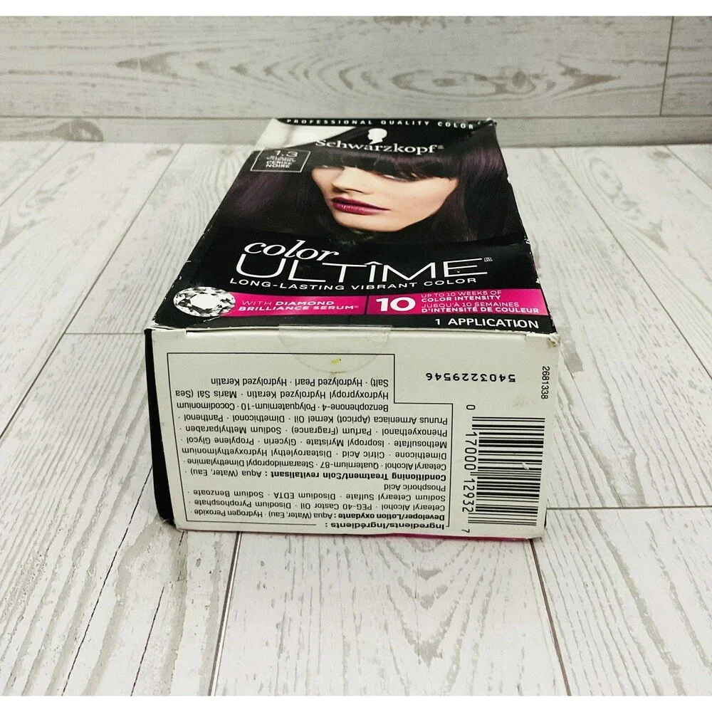 Schwarzkopf Color Ultime Permanent Hair Color 1.3 Black Cherry