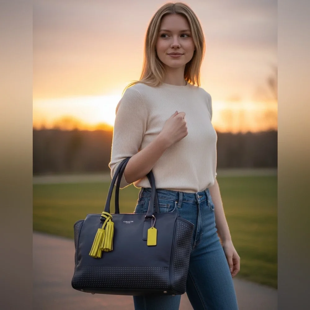 Coach 2012 LTD EDITION Legacy Perforated Leather Candace Carryall Shldr Bag