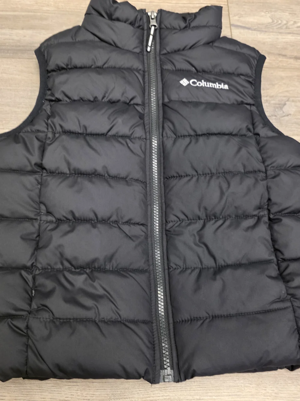 Columbia Powder Lite Black Puffer Vest Size XS 6/7