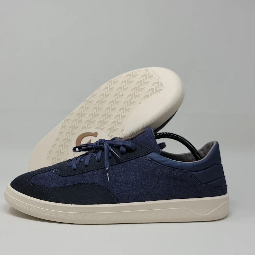 Olukai Men's Size 11.5 Puliki 10528 Blue Indigo  Casual Sneakers Shoes New