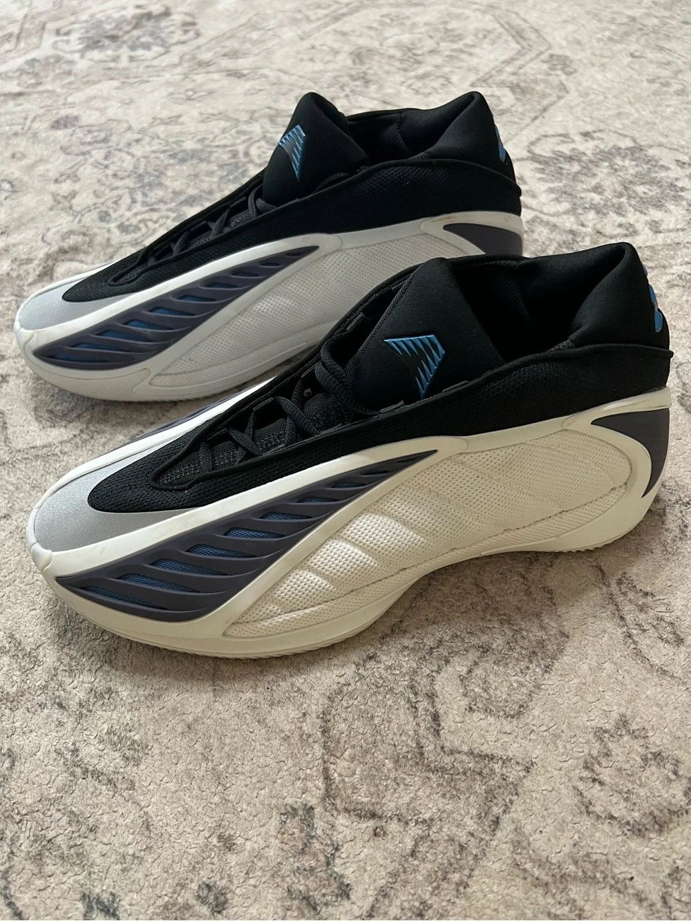 adidas Anthony Edwards 2 shoes White/Core Black/Dusky Ink